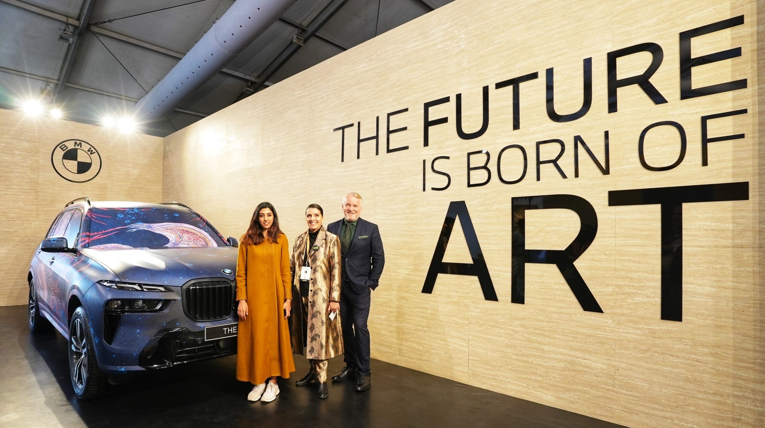 India Art Fair 2023 - BMW India as Presenting Partner. Second “The Future is Born of Art” commission on display. BMW Art Talk entitled “Raw and Radical”. 